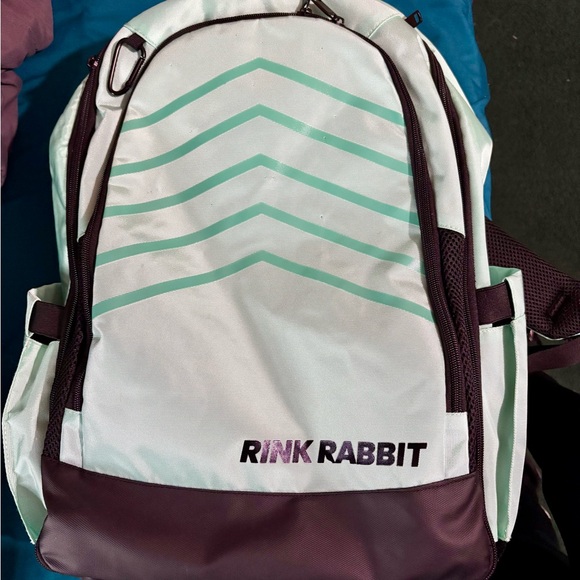 Rink Rabbit skating backpack- mint/teal - Picture 1 of 4